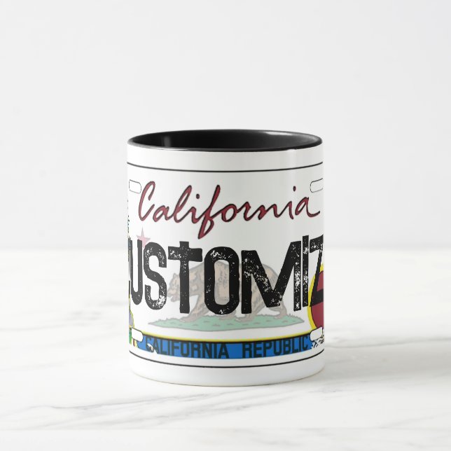 Taza Bomba de placa de personalizable de California (Centro)