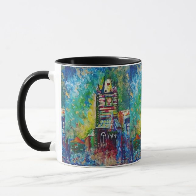 Taza Bomba de torre de reloj astronómico - Praga (Izquierda)