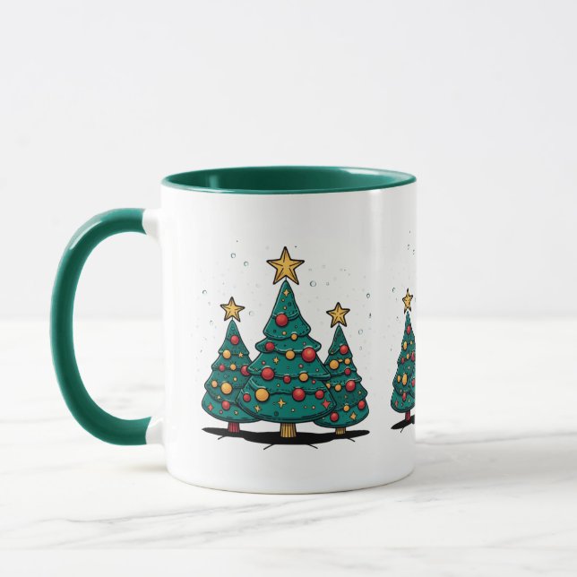 Taza "Bomba navideña de vacaciones de trío navideño" (Izquierda)