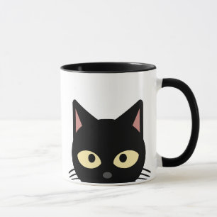 TAZA BOMBAS DE CAFÉ PEEKING GATO NEGRO