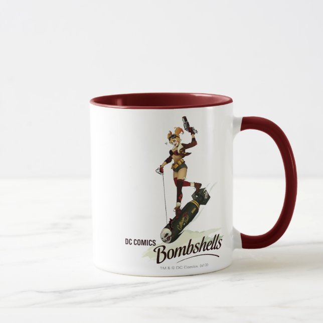 Taza Bombas de Harley Quinn Pinup (Derecha)
