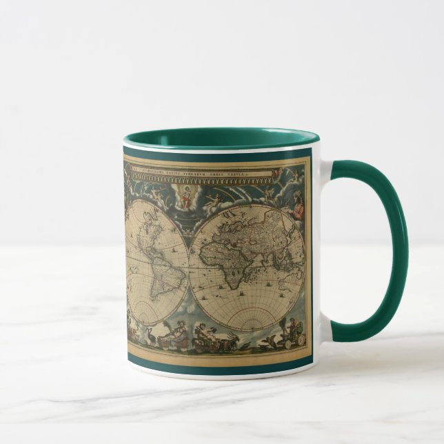 Taza BOMBAS DE LA HISTORIA Colección de mapas del mundo (Derecha)