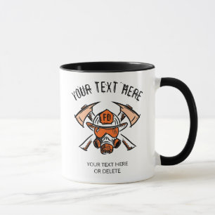 Taza Bombero. Bomberos. Idea de regalo. Plantilla