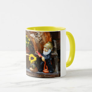 Taza Bombero de gnomo de jardín
