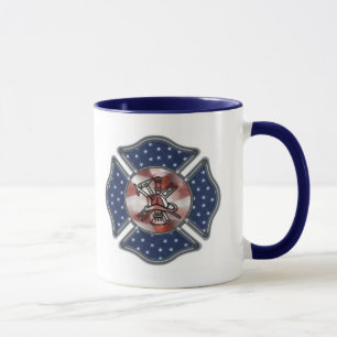 Taza Bombero patriótico