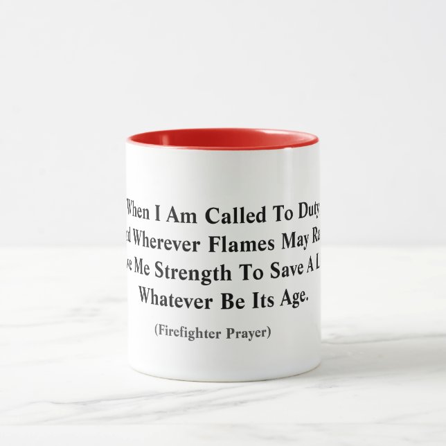 Taza Bomberos Rezando Mug (Centro)
