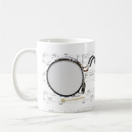 Taza - bombo que marcha con partitura