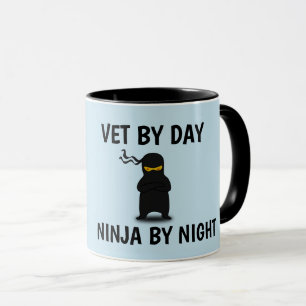TAZA BOMBOS DE CAFÉ DE NINJA VETERINARIANO
