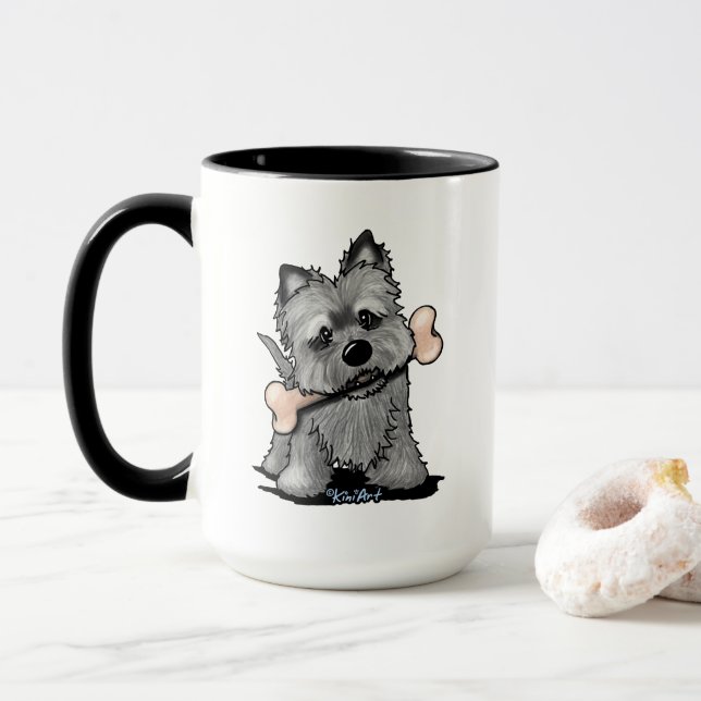 Taza Bon Appetit Cairn Terrier mug (Con donut)