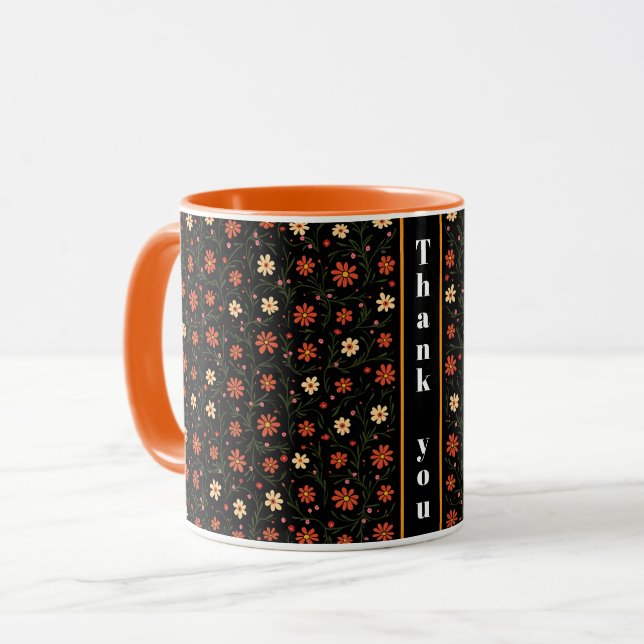 Taza Bonita colección de flores de época moderna (Anverso izquierdo)