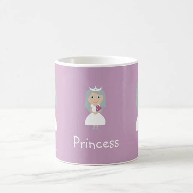 Taza bonita de la princesa de la lila (Centro)