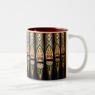 Taza bonita de los tubos de órgano