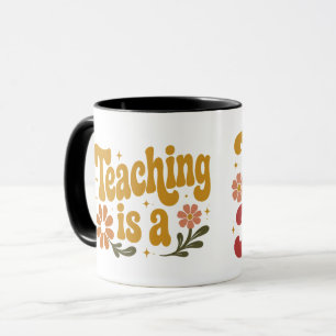 Taza Bonita para Maestros con el Corazón