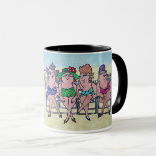 Taza Bonitas playas de edad media Coffee Mugs