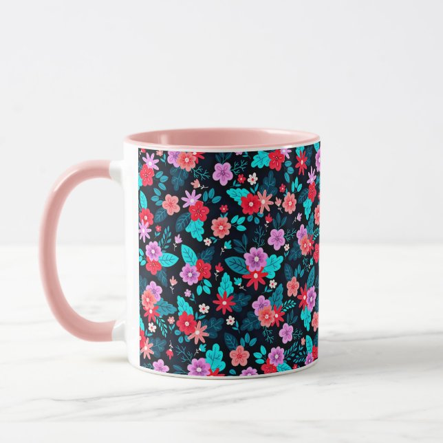 Taza Bonito arreglo Ditsy Floral Pattern-56576 (Izquierda)