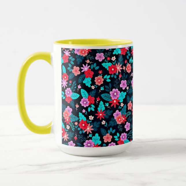 Taza Bonito arreglo Ditsy Floral Pattern-56576 (Izquierda)