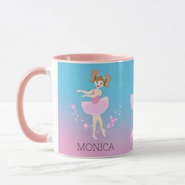 Taza Bonito Ballerina chica Fiesta de cumpleaños (Izquierda)