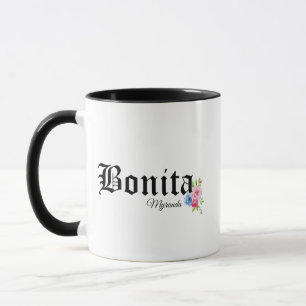 Taza Bonito Bonita con Rosa personalizado