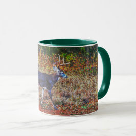 Taza Bonito Buck Walking Deer Art Mug