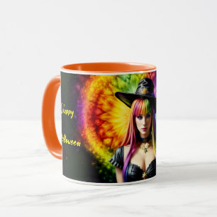 Taza Bonito Chica Walloween Fantasy Stars Magic