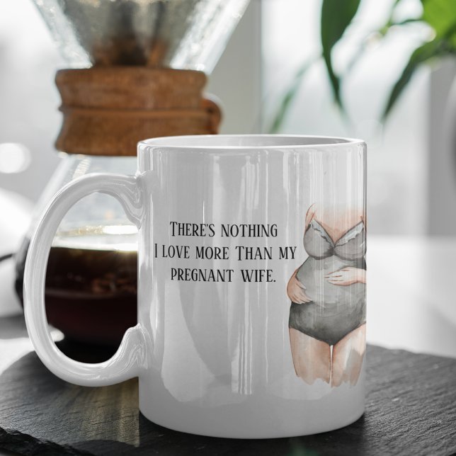 Taza Bonito regalo romántico de mujer embarazada con co (Subido por el creador)