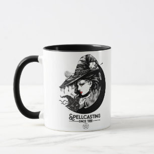 Taza Bonito Witch & Black Cat Wiccan Wicca Spelcasting