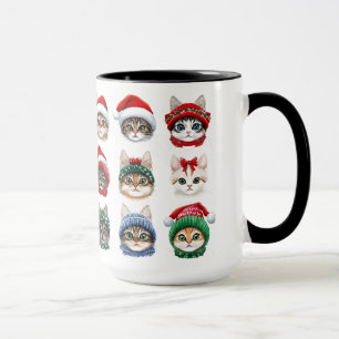 Taza Bonitos Kitties en Gorras de invierno