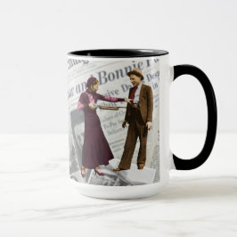 Taza Bonnie Parker y carretilla de Clyde