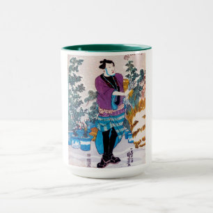 Taza Bonsai Master japonés, Kuniyoshi, Ukiyo-e