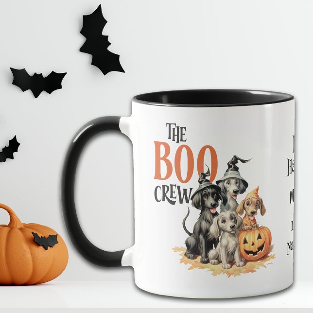Taza Boo Crew Cute Dogs Kids Halloween (Subido por el creador)