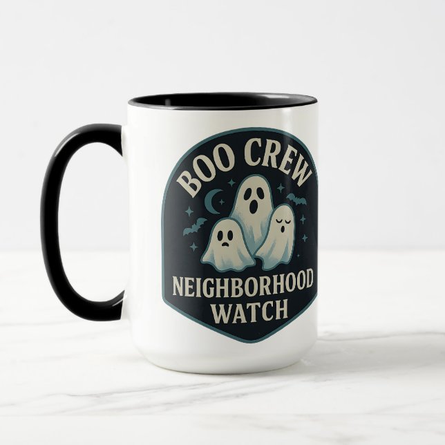Taza Boo Crew—Neighborhood Watch | Halloween Gifts (Izquierda)