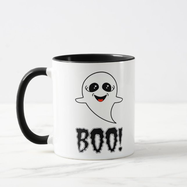 Taza ¡Boo! Pequeña Halloween De Lucas Retro Classic (Izquierda)