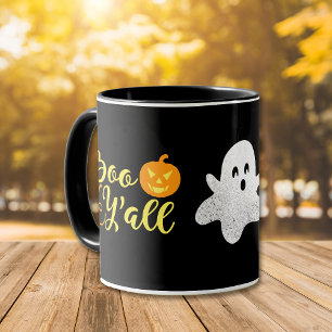 Taza Boo Y'all Fantasma de Halloween