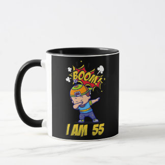 Taza Boom Soy CINCUENTA Y CINCO Dabbing Niño Funerario 