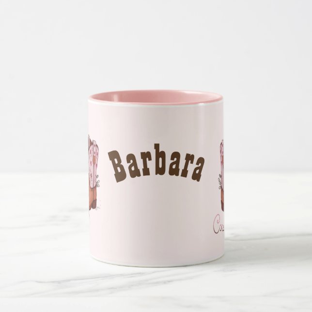 Taza Boots de chicas rosadas de moda | Occidental moder (Centro)
