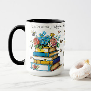 Taza Boots y libros de chicas con abejas y mariposas
