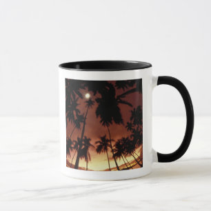 Taza Bora Bora, Polinesia Francesa Atardecer a través