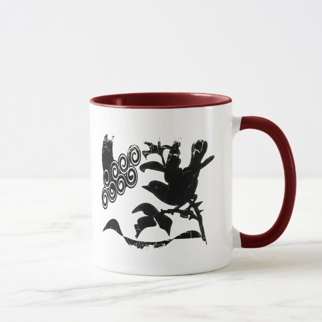 Taza Borde de angustiado - Mug de jengibre de dos lados (Derecha)