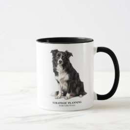 Taza Border Collie de Planificación Estratégica