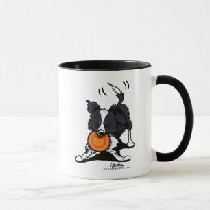 Taza Border collie en el juego