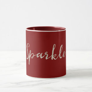 Taza Borgoña roja espumosa de plata