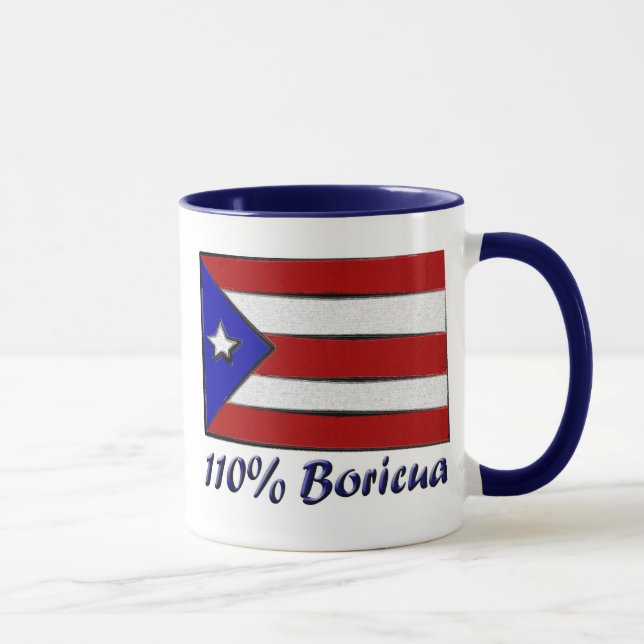 Taza Boricua 110% (Derecha)