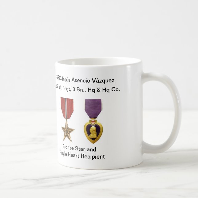 Taza Borinqueneers - estrella de bronce y Purple (Derecha)