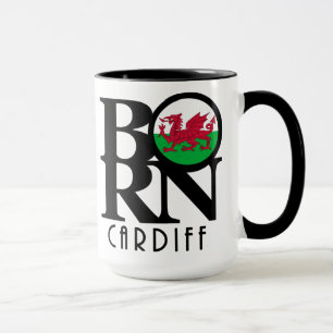 Taza BORN Cardiff Wales 15oz