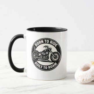 Taza Born to Ride Built to Roam Chopper Mug