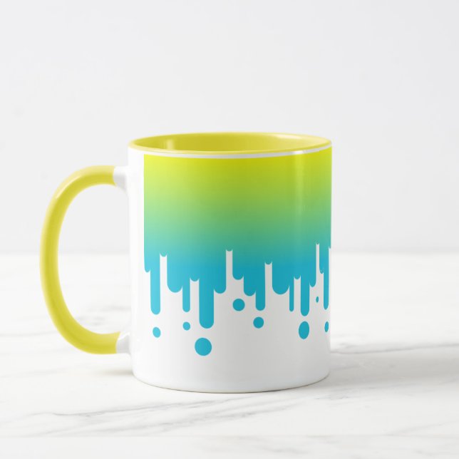 Taza Borrador de gradiente amarillo y verde (Izquierda)
