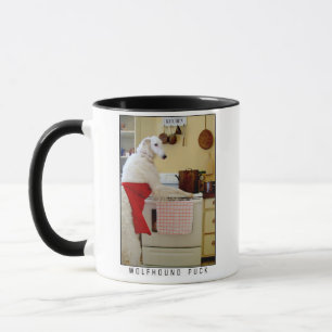 Taza Borzoi Lobo de Rusia galgo de vista cocina