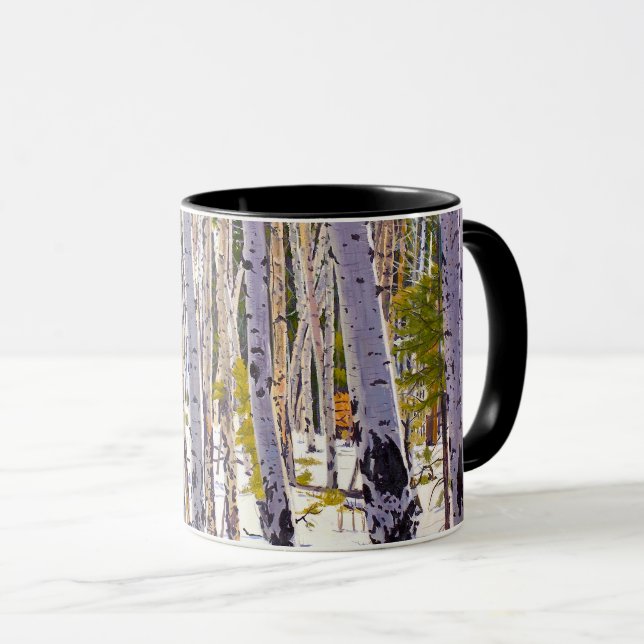 Taza Bosque de árbol de álamos (Anverso derecho)