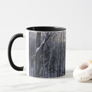 Taza Bosque de árboles nevados