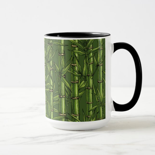 Taza Bosque de bambú en verde (Derecha)